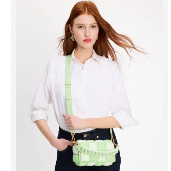 ♠️Kate Spade Boxxy Colorblocked East-West Crossbody Bag, Serene Green Multi